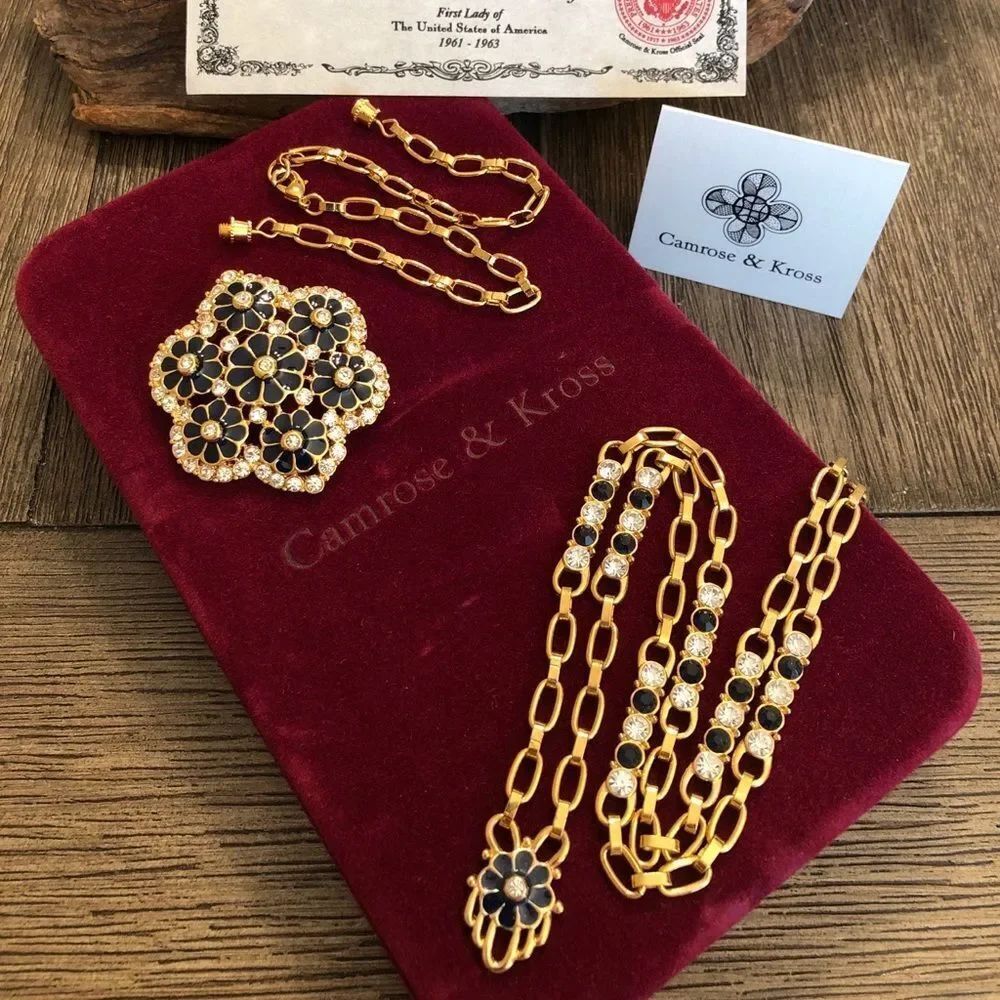 Camrose Kross Jacqueline Kennedy Necklace Pin